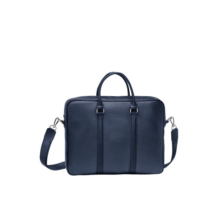 Porte-Documents Longchamp Briefcase S Cuir Bleu Marine | 16250-IUET