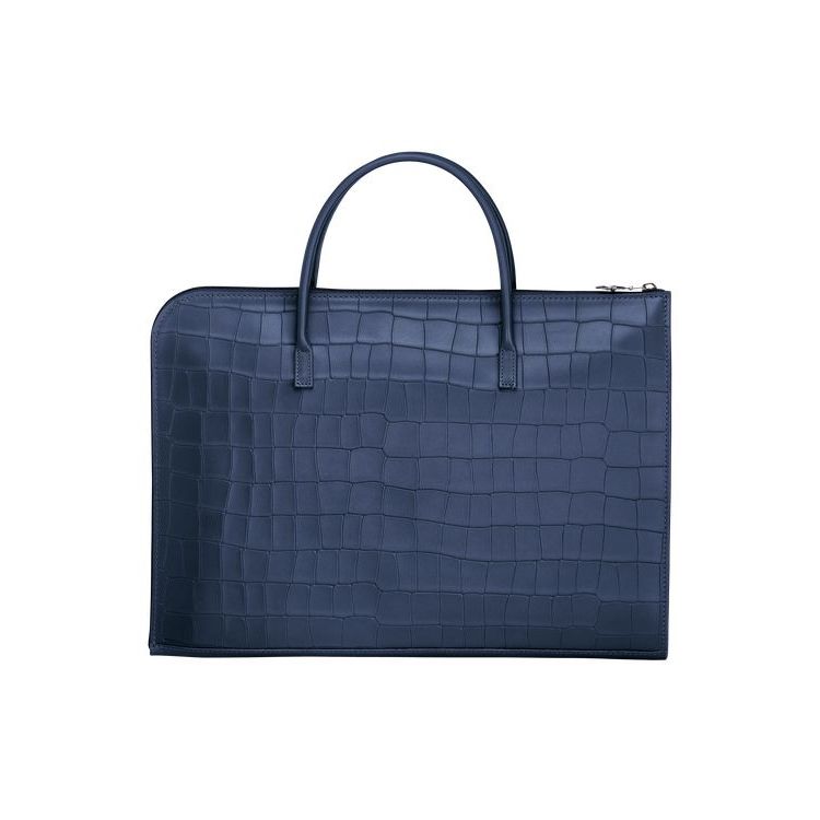 Porte-Documents Longchamp Briefcase S Cuir Bleu Marine | 41906-WEGO