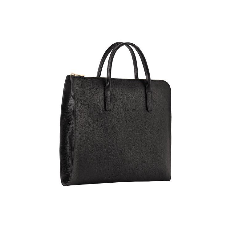 Porte-Documents Longchamp Briefcase S Cuir Noir | 59613-KSBM