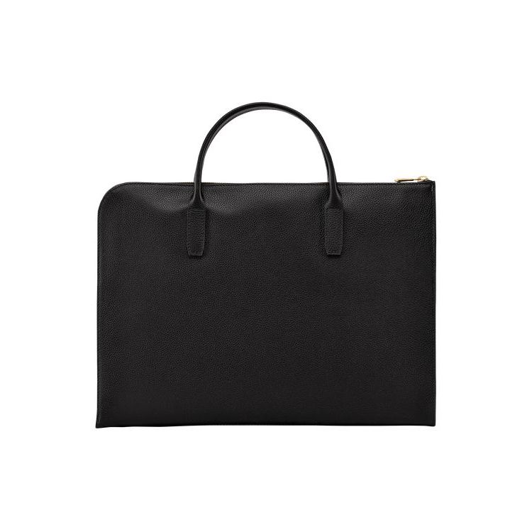 Porte-Documents Longchamp Briefcase S Cuir Noir | 59613-KSBM