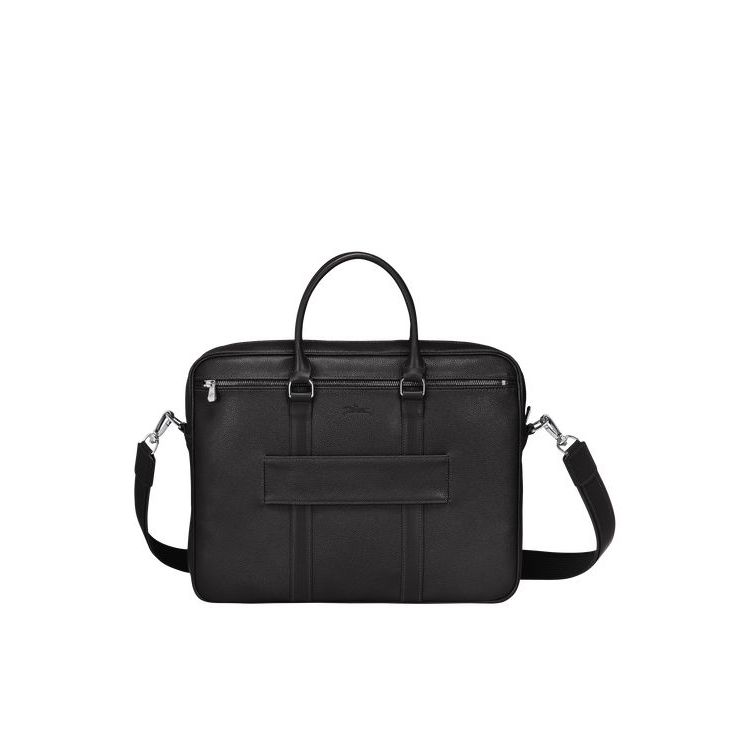 Porte-Documents Longchamp Briefcase S Cuir Noir | 68452-OKIN