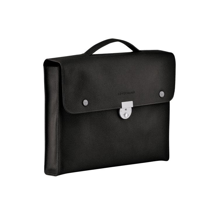 Porte-Documents Longchamp Briefcase S Cuir Noir | 69520-EVWO