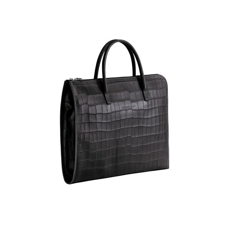 Porte-Documents Longchamp Briefcase S Cuir Noir | 70321-LKDP