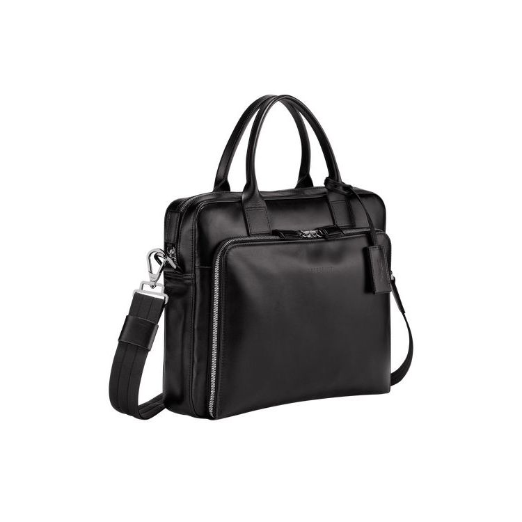 Porte-Documents Longchamp Briefcase S Cuir Noir | 94710-AZKL