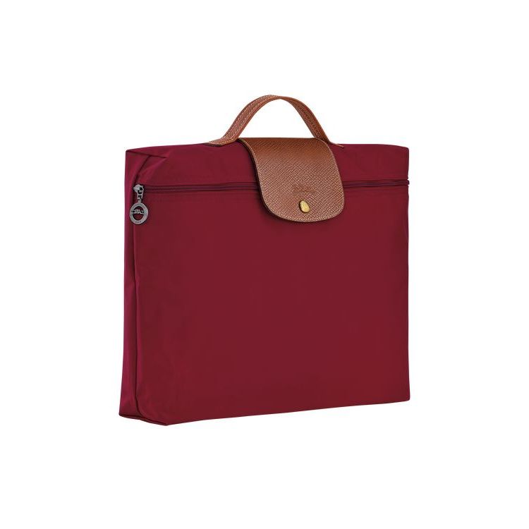 Porte-Documents Longchamp Briefcase S Recycled canvas Rouge | 17450-MEBQ