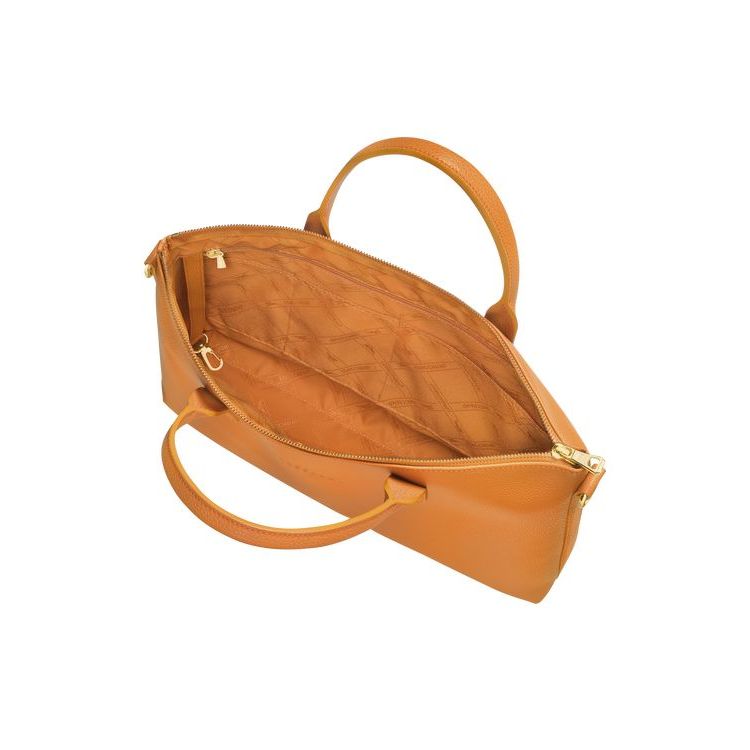 Porte-Documents Longchamp Briefcase S Saffron Cuir Orange | 03175-TSYZ