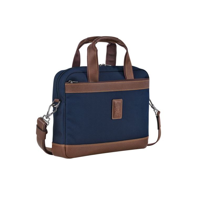 Porte-Documents Longchamp Briefcase S Tela Bleu | 01238-YBPM