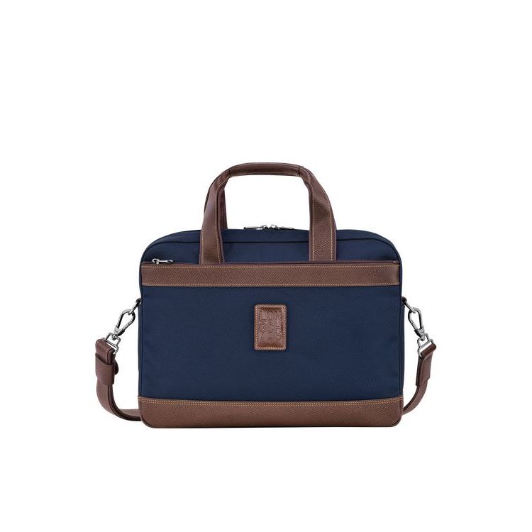 Porte-Documents Longchamp Briefcase S Tela Bleu | 01238-YBPM