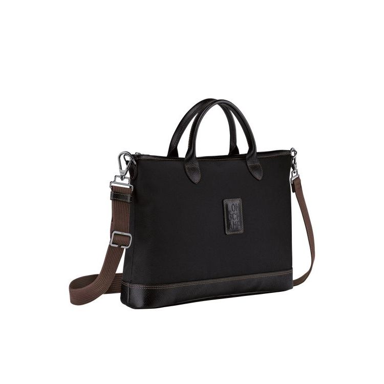 Porte-Documents Longchamp Briefcase S Tela Noir | 08576-ZCML