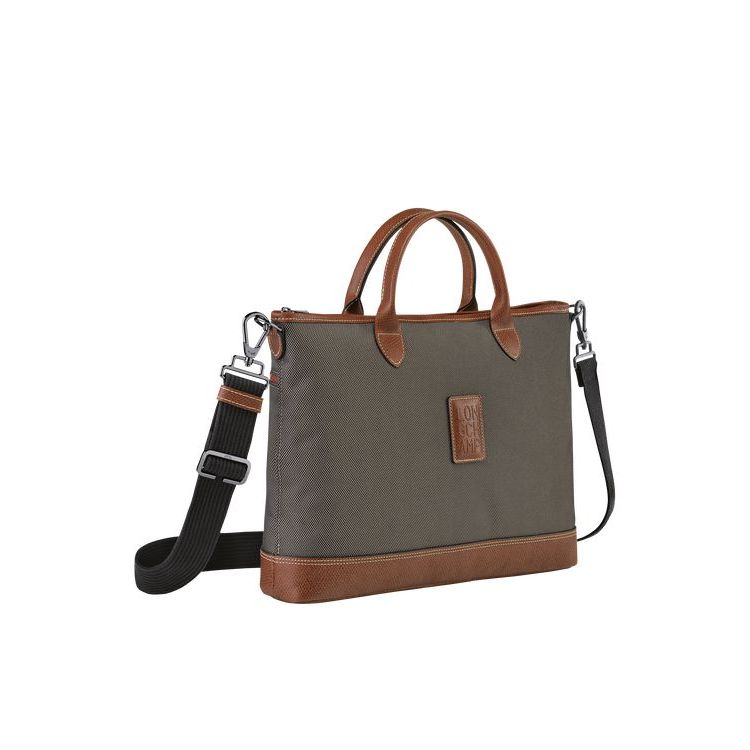 Porte-Documents Longchamp Briefcase S Tela Marron | 20619-VLID