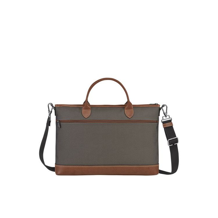 Porte-Documents Longchamp Briefcase S Tela Marron | 26984-SGJI