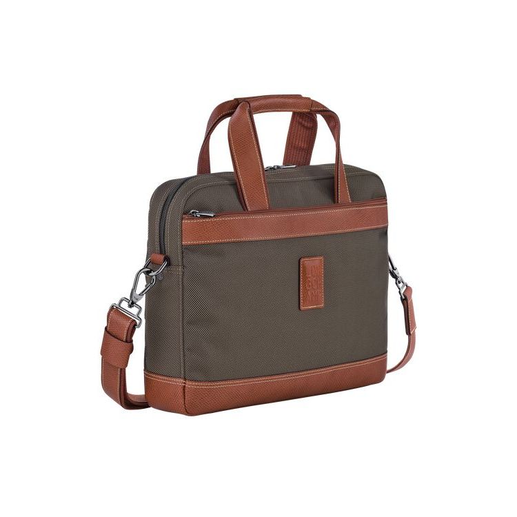 Porte-Documents Longchamp Briefcase S Tela Marron | 97408-UOJH