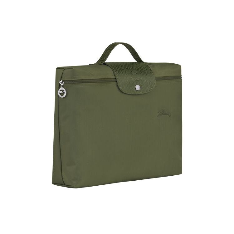 Porte-Documents Longchamp Folder Forest Recycled canvas Vert | 13657-NGIL