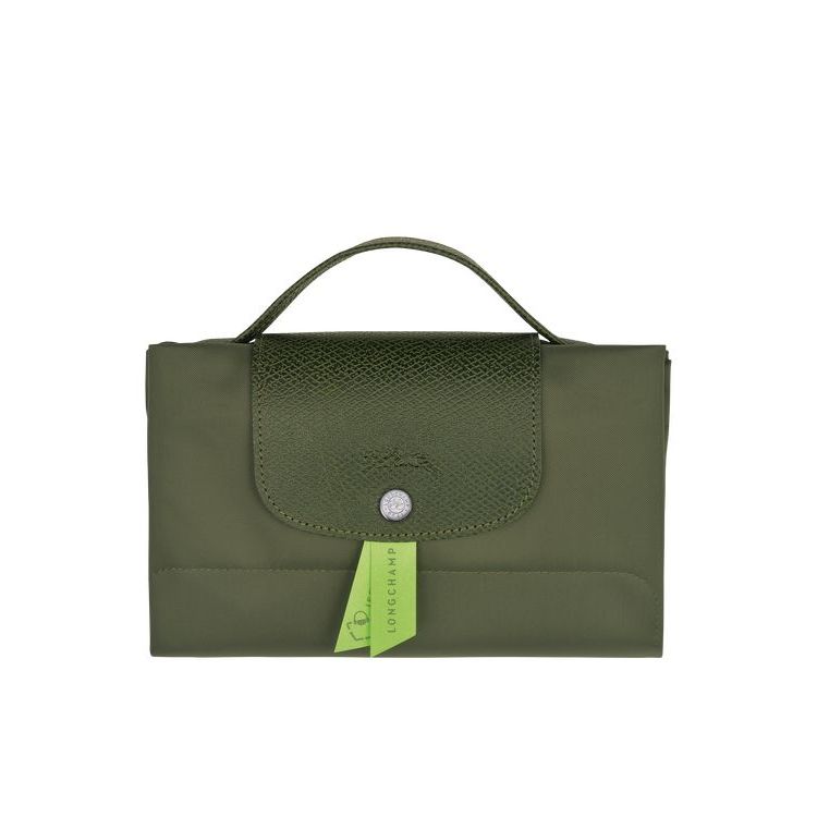 Porte-Documents Longchamp Folder Forest Recycled canvas Vert | 13657-NGIL