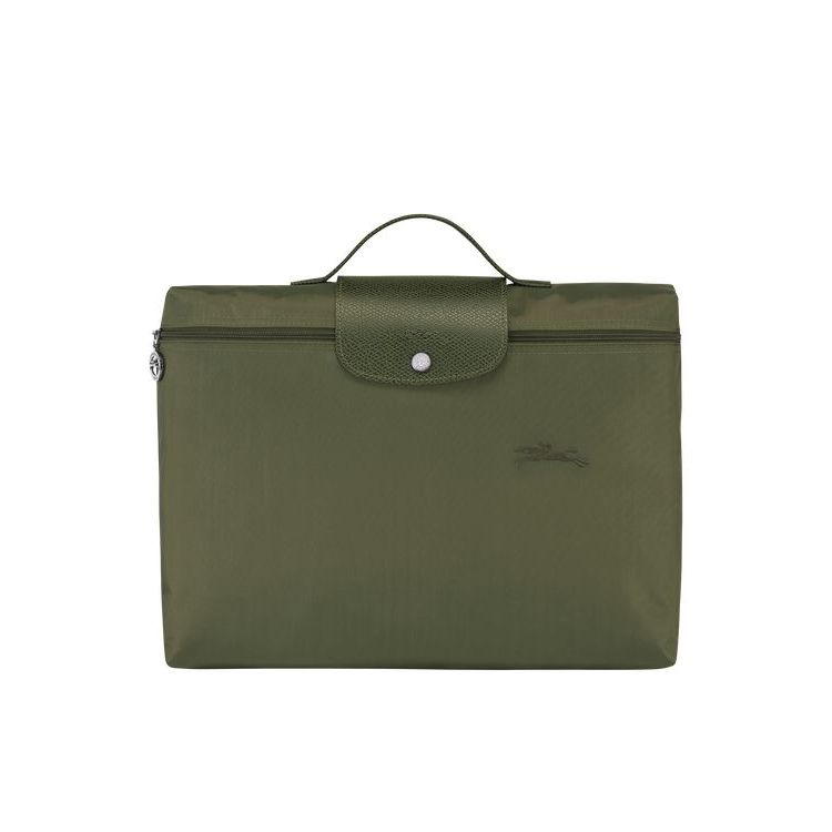 Porte-Documents Longchamp Folder Forest Recycled canvas Vert | 13657-NGIL