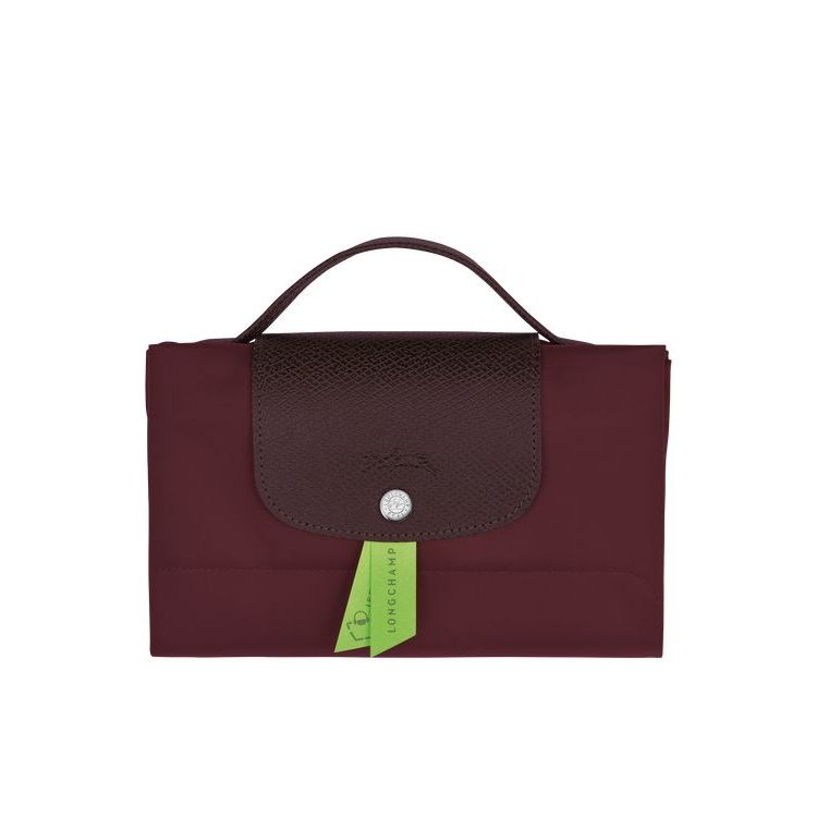 Porte-Documents Longchamp Folder Recycled canvas Bordeaux | 14926-JUOG