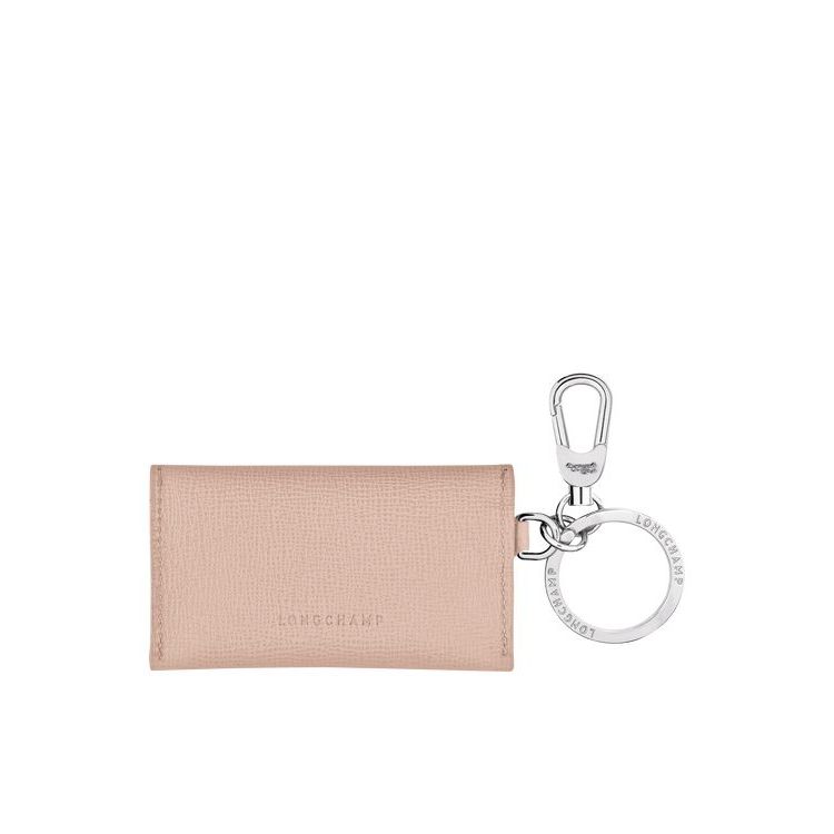 Porte-clés Longchamp Envelope Ring Hawthorn Cuir Rose | 63281-VXIO