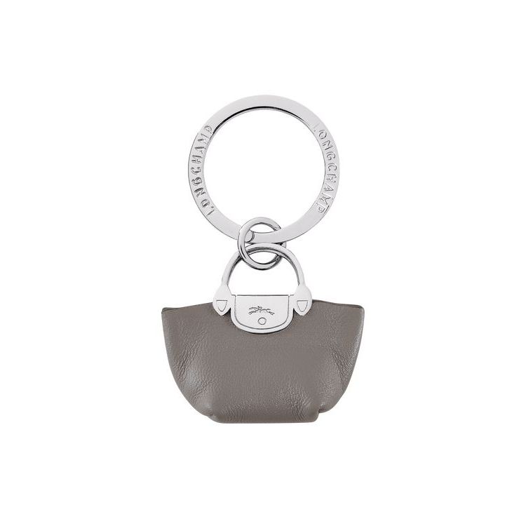 Porte-clés Longchamp Pliage Turtledove Cuir Grise | 48796-IHKO