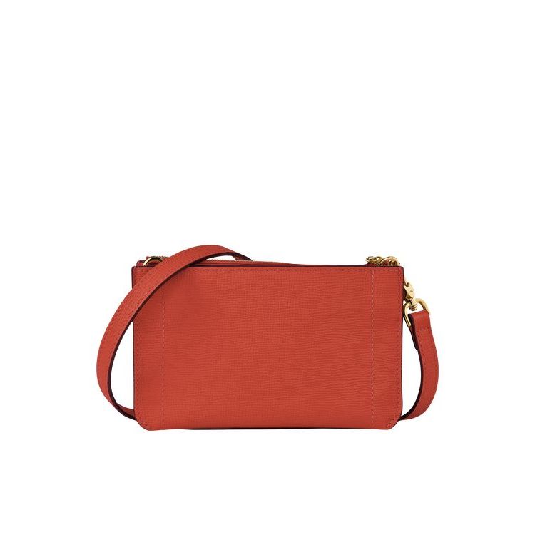 Portefeuille Zippé Longchamp Pouch Marmelade Cuir Orange | 51439-KOHC