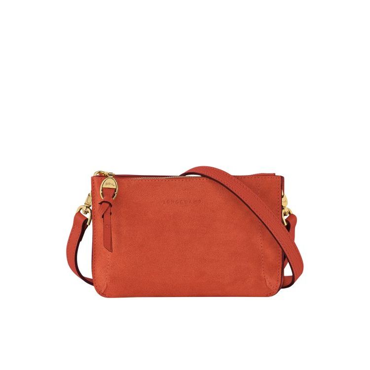 Portefeuille Zippé Longchamp Pouch Marmelade Cuir Orange | 51439-KOHC