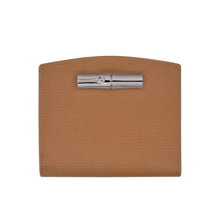 Portefeuilles Longchamp Cuir Beige | 18279-YQIX