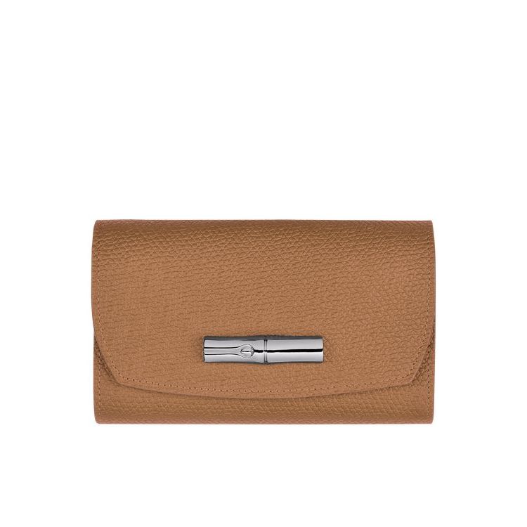 Portefeuilles Longchamp Cuir Beige | 48961-JZYC