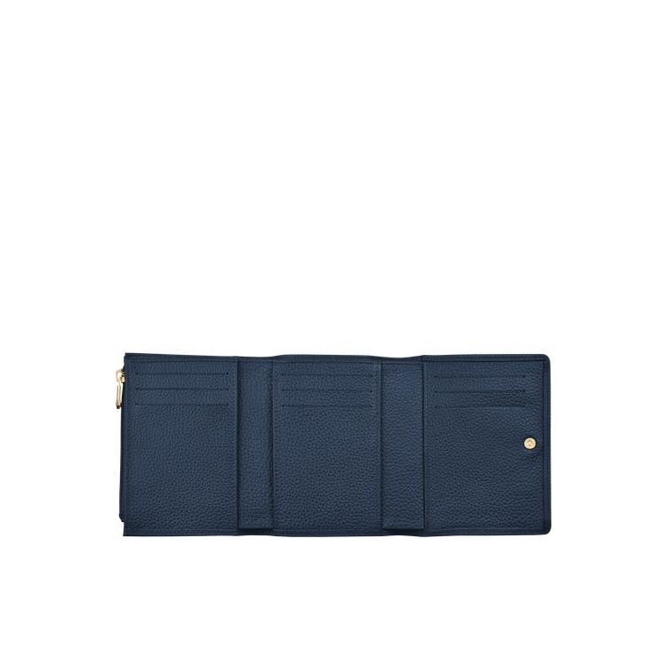 Portefeuilles Longchamp Cuir Bleu Marine | 28675-BOXD