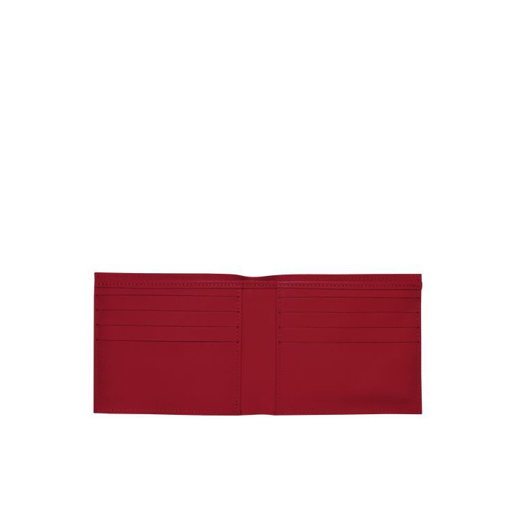 Portefeuilles Longchamp Cuir Rouge | 40216-KYAN