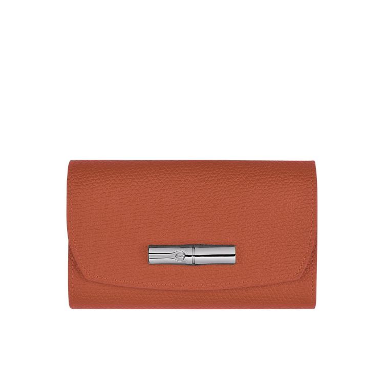 Portefeuilles Longchamp Cuir Rouge Foncé | 05792-IBJN