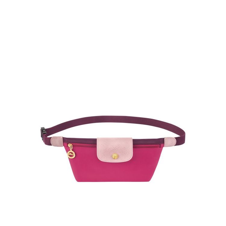 Sac Banane Longchamp Tela Fushia | 53846-KRZJ