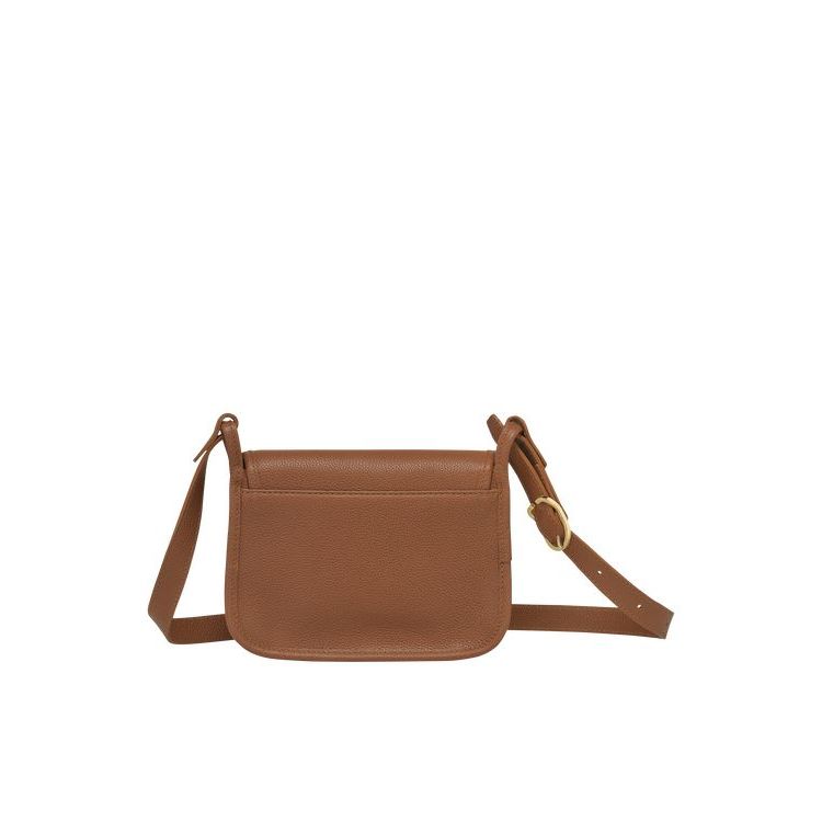 Sac Mini Longchamp S Caramel Cuir Marron | 46871-SVGL