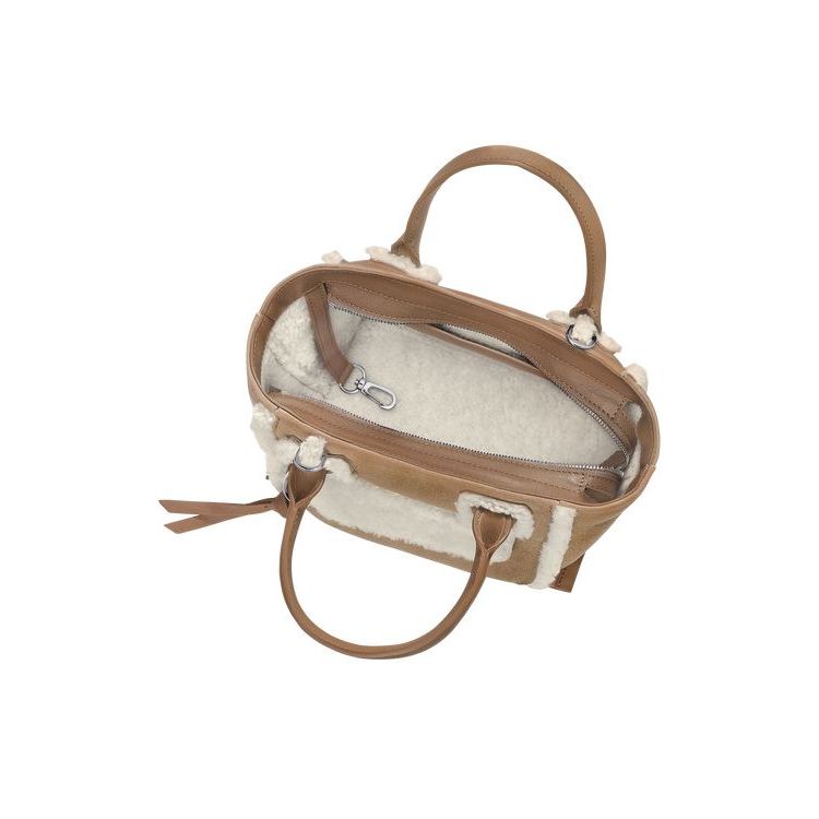 Sac Mini Longchamp S Cuir Beige | 79156-DYVS