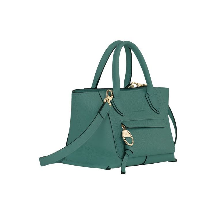 Sac Mini Longchamp S Cuir Grise Vert | 46915-VELN