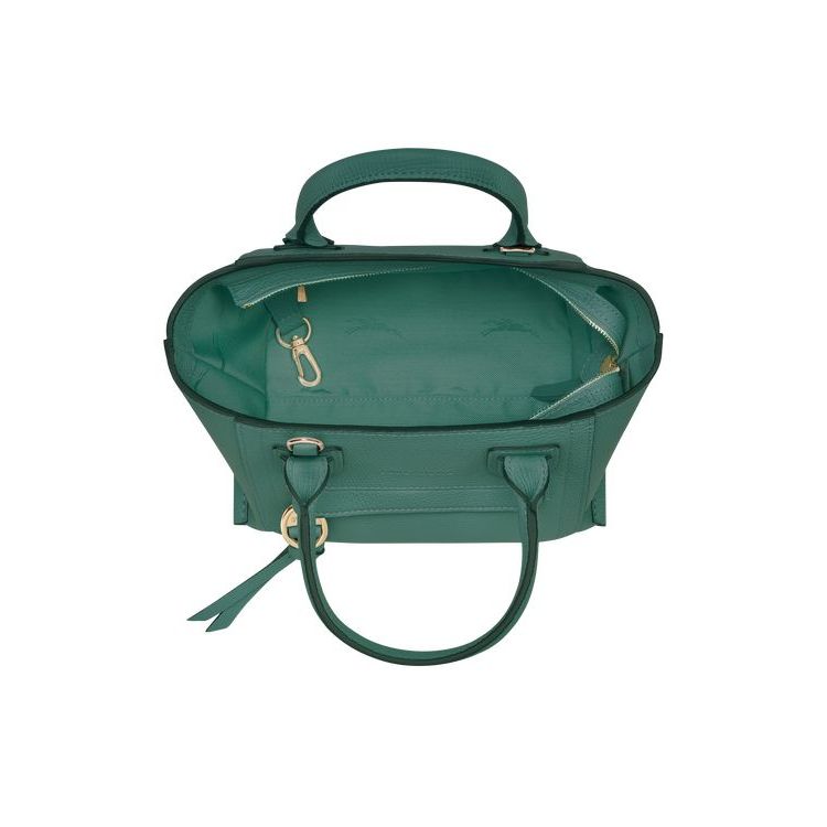 Sac Mini Longchamp S Cuir Grise Vert | 46915-VELN