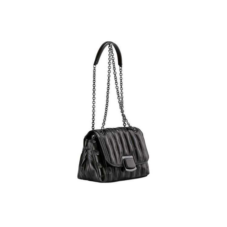 Sac Mini Longchamp S Cuir Noir | 41023-FPIA