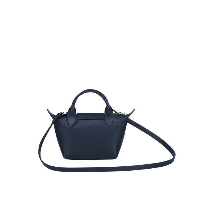 Sac Mini Longchamp Xs Cuir Bleu Marine | 37468-KPIC