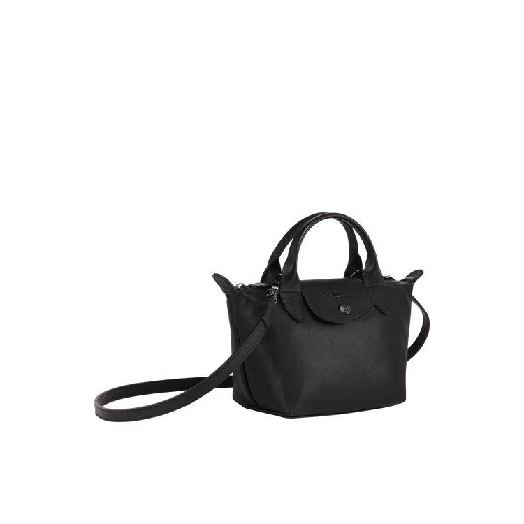 Sac Mini Longchamp Xs Cuir Noir | 58967-AKUI