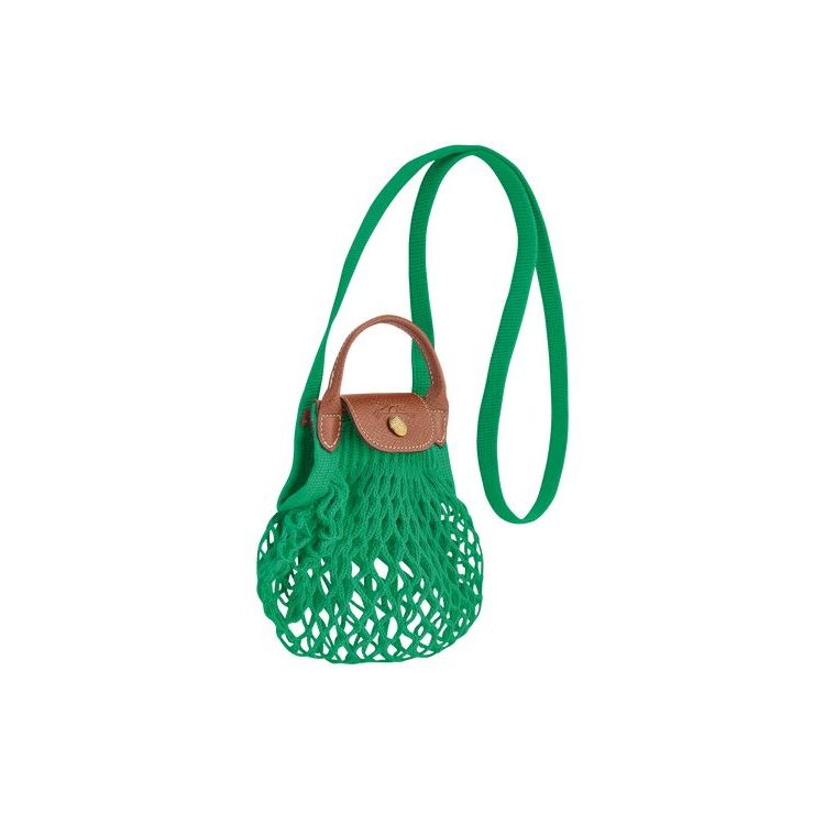 Sac Mini Longchamp Xs Tela Vert | 24356-ETXZ