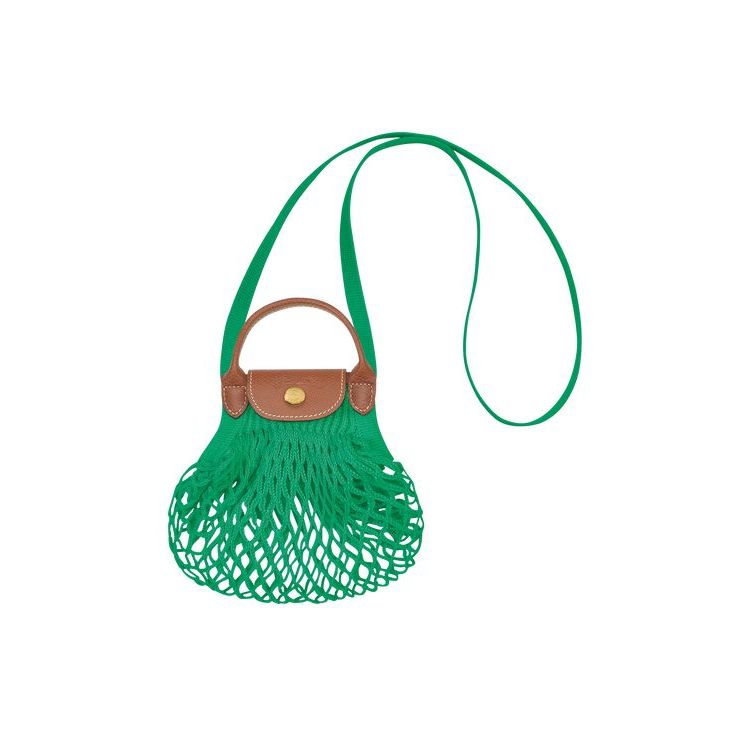 Sac Mini Longchamp Xs Tela Vert | 24356-ETXZ