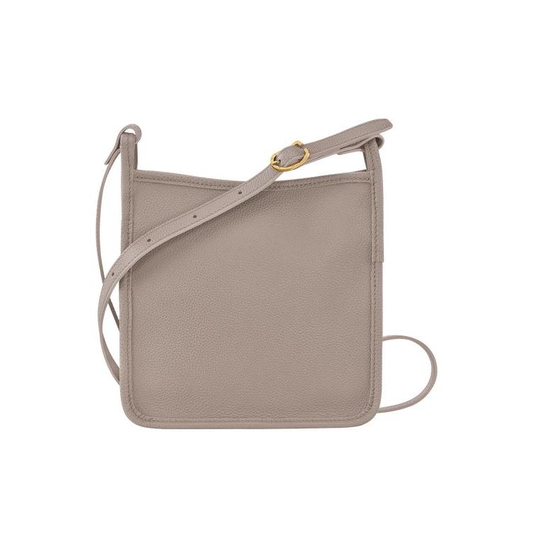 Sac Mini Longchamp Zipped S Turtledove Cuir Grise | 58637-LCRE