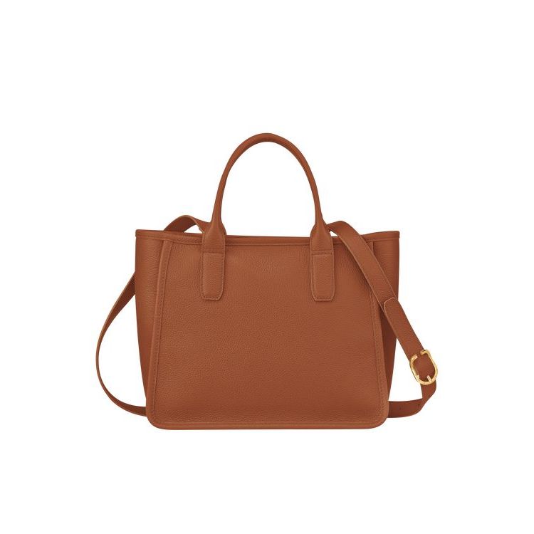 Sac À Main Longchamp Caramel Cuir Marron | 17463-TCQP