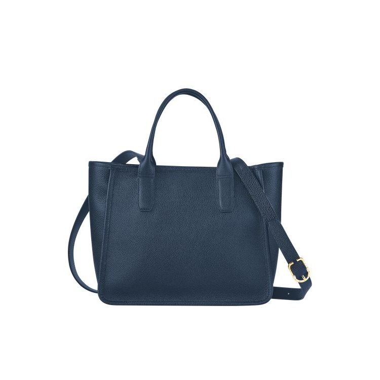 Sac À Main Longchamp Cuir Bleu Marine | 95180-MAGI