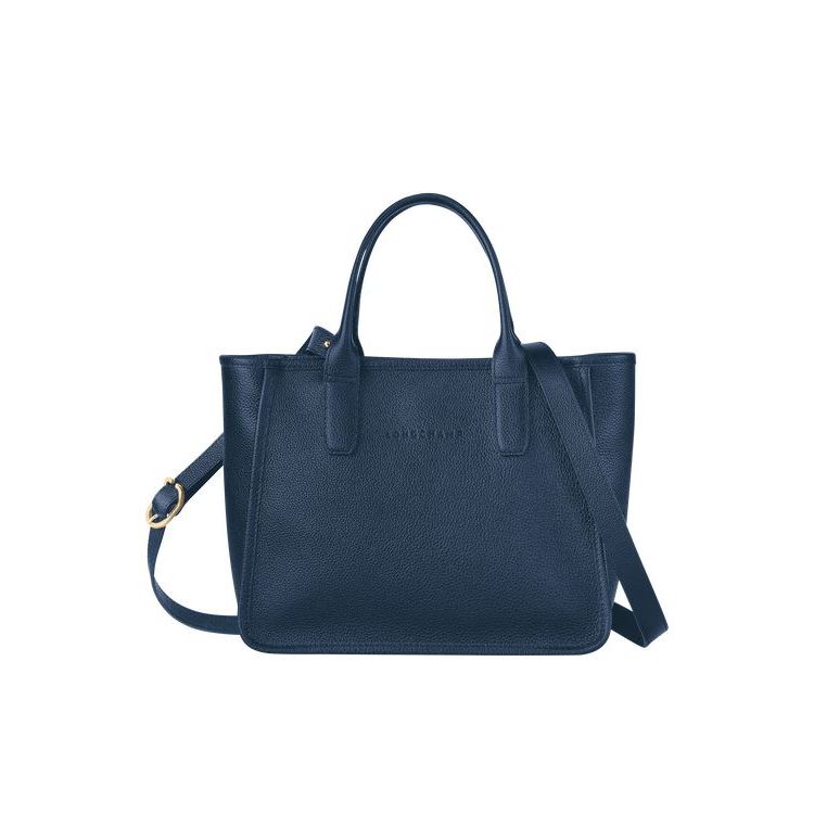 Sac À Main Longchamp Cuir Bleu Marine | 95180-MAGI