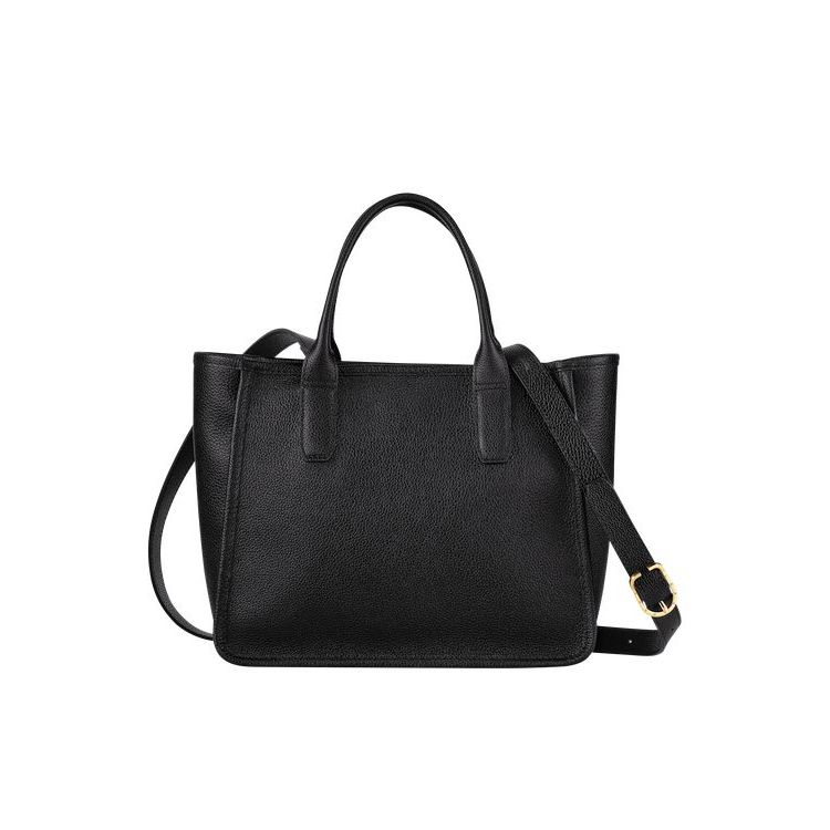 Sac À Main Longchamp Cuir Noir | 83549-TZYN