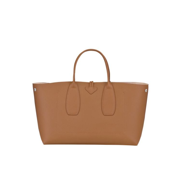 Sac À Main Longchamp L Cuir Beige | 07654-PWZO