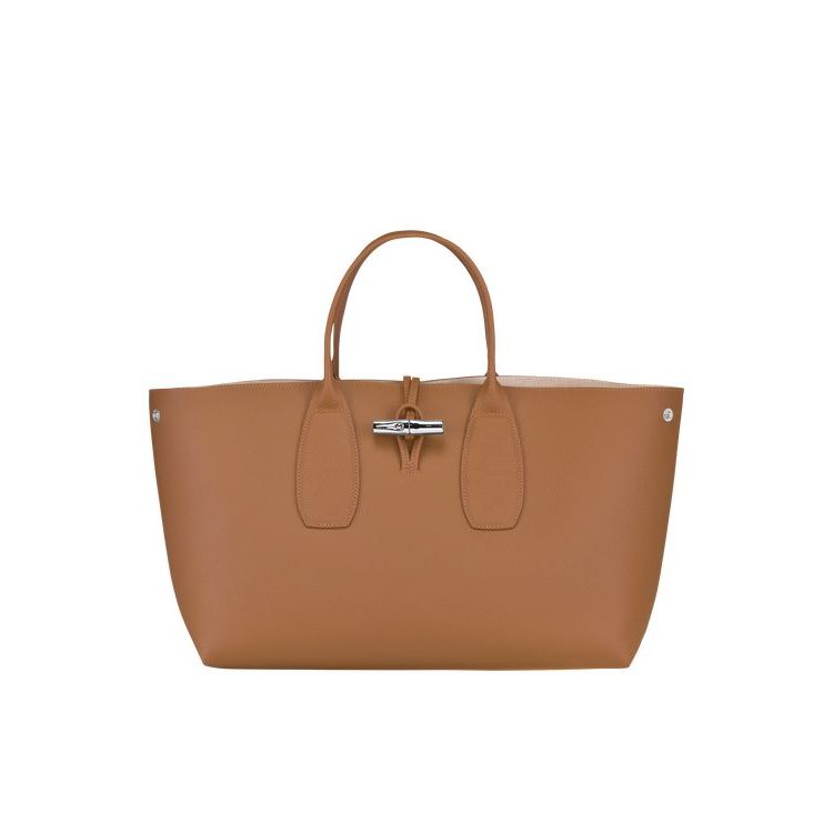 Sac À Main Longchamp L Cuir Beige | 07654-PWZO