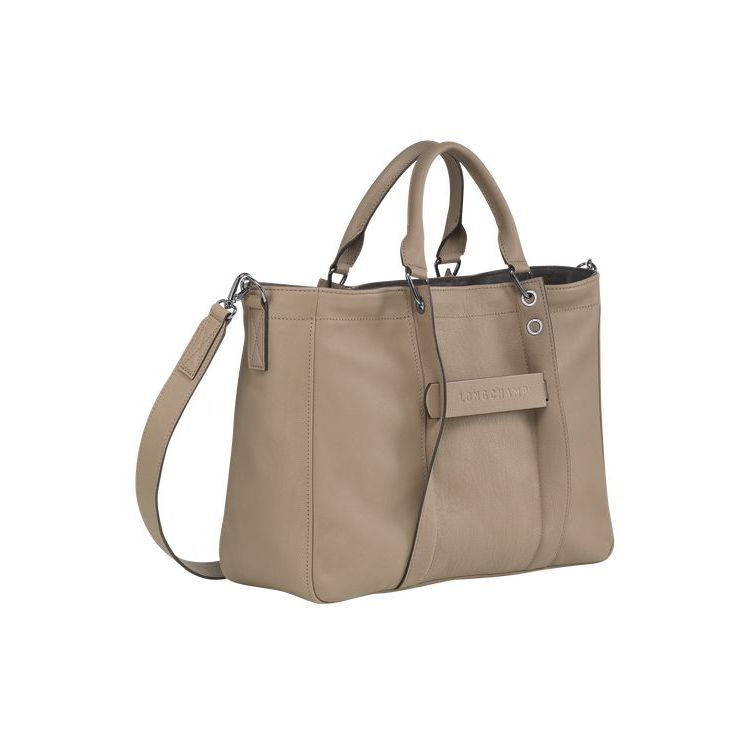 Sac À Main Longchamp M Cuir Marron | 39682-ECFB