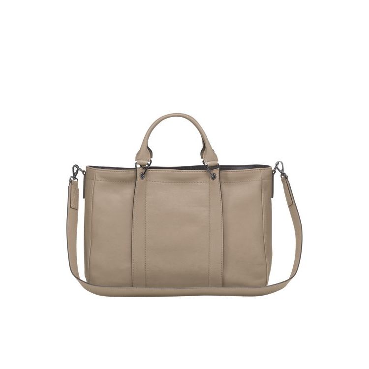 Sac À Main Longchamp M Cuir Marron | 39682-ECFB