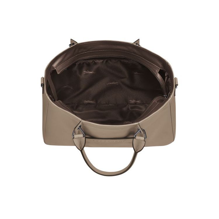 Sac À Main Longchamp M Cuir Marron | 39682-ECFB