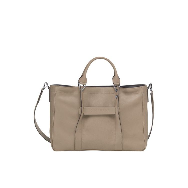 Sac À Main Longchamp M Cuir Marron | 39682-ECFB